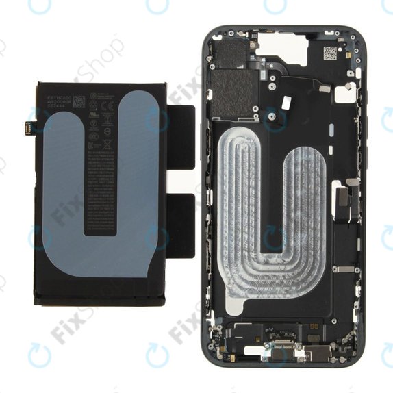 Cadre central avec batterie pour iPhone 16 Plus | Black | ZD076-00684 | Genuine Apple
