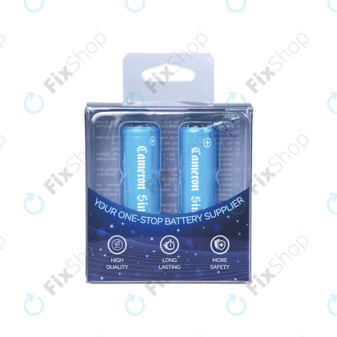 Batterie rechargeable, 2 pcs, 650mAh, Li-ion, 3.7V, 14430, HQ