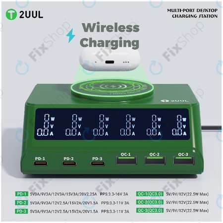 Chargeur de bureau multi-ports, 2UUL PC11