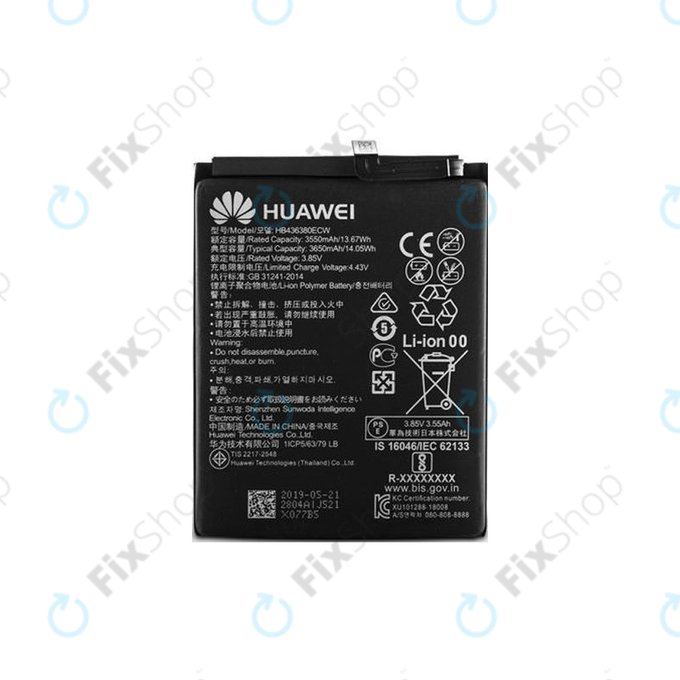 Huawei P30 - Batterie HB436380ECW 3650mAh - 24022804