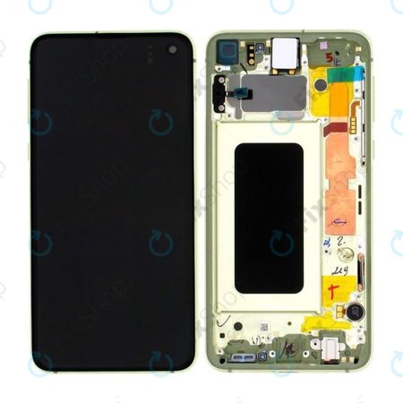 Samsung Galaxy S10e G970F - Écran LCD + Écran Tactile + Cadre (Jaune Canari) - GH82-18852G, GH82-18836G Genuine Service Pack