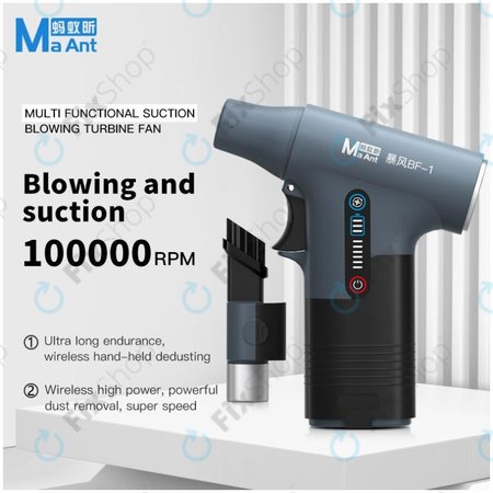MaAnt BF-1 - Ventilateur à turbine multifonctionnel d'aspiration et de soufflage
