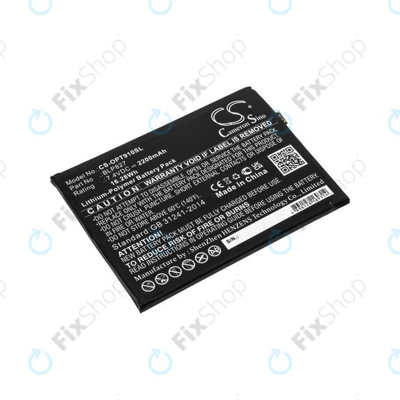 Batterie pour OnePlus 9 Pro LE2121 LE2125, 2200mAh, Li-Pol, 7.4 V, BLP827, HQ