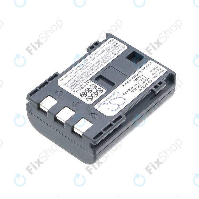 Batterie pour Canon EOS 350D, 400D, PowerShot S30, S60, S80, 600mAh, Li-Ion, 7.4V, NB-2LH, HQ