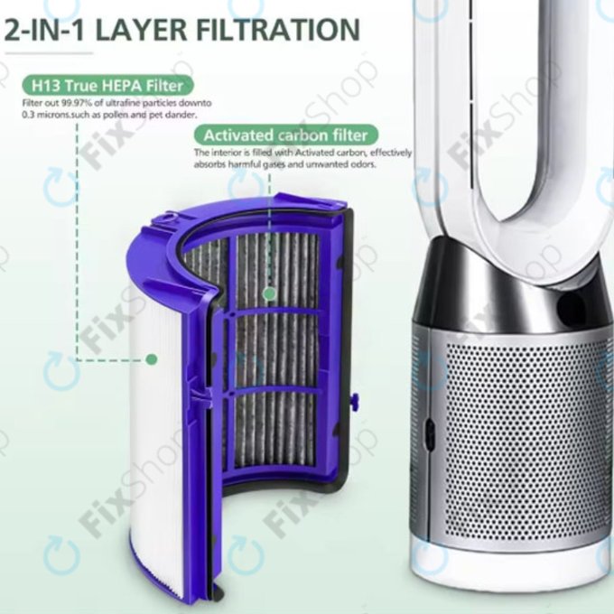 Dyson Purifier-series, Purifier humidifier-series - Filtre HEPA 2-en-1 (Charbon actif)