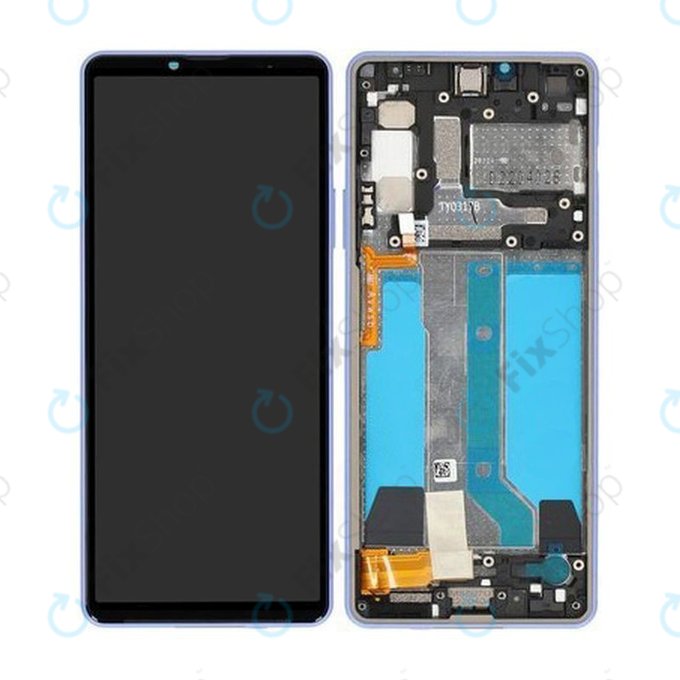 Sony Xperia 10 IV XQCC54 - Écran LCD + Écran tactile + Cadre (Lavande) - A5047176A Genuine Service Pack