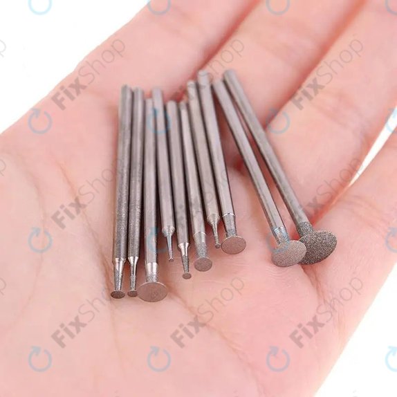 Jeu de pointes abrasives ultra-fines 2,35 mm - 10pcs