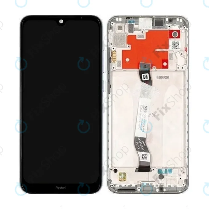 Xiaomi Redmi Note 8T - Écran LCD + Ecran Tactile + Cadre (Blanc Clair de Lune) - 5600020C3X00 Genuine Service Pack