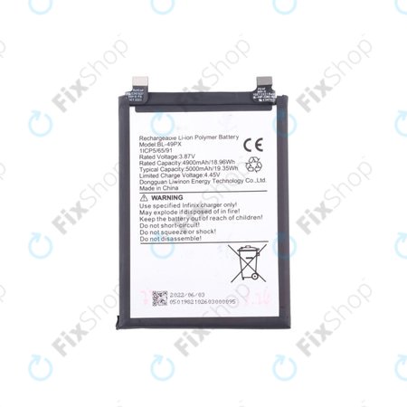 Infinix Note 30 Pro, 30 VIP X6710 - Batterie BL-49PX 5000mAh