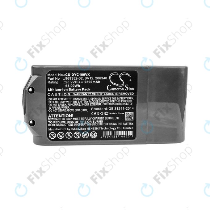 Dyson V10 - Batterie Li-Ion 2500mAh HQ