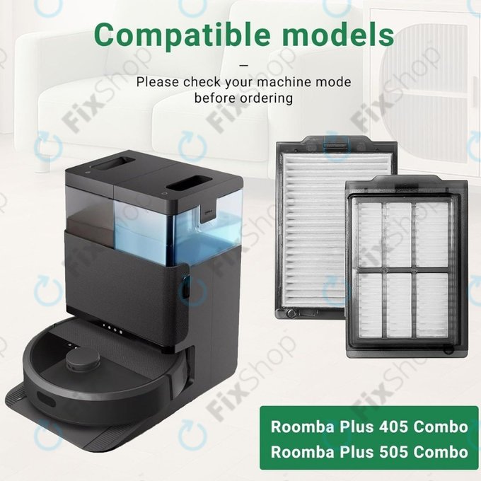 Filtre HEPA, 2 pièces pour iRobot Roomba Plus 505, 507, 405, 4020
