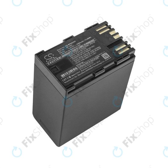 Batterie pour Canon EOS S200, C300, 5200mAh, Li-Ion, 14.4V, BP-A60, HQ