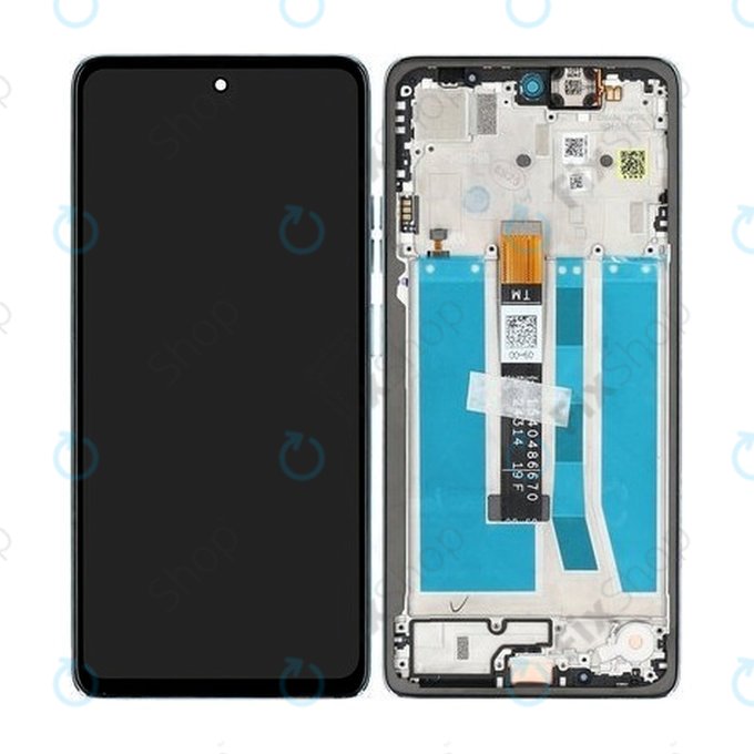 Motorola Moto G75 5G - Écran LCD + Écran tactile + Cadre (Succulent Green) - 5D68C29068 Genuine Service Pack