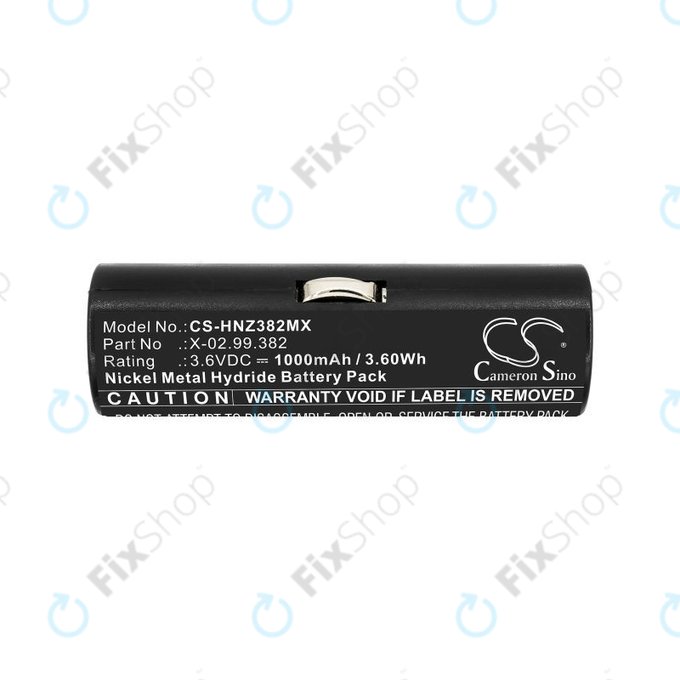 Batterie pour Heine Ophthalmoscope Beta 200, 1000mAh, Ni-MH, 3.6V, X-02.99.382, HQ