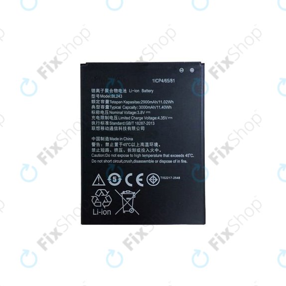 Lenovo A7000 - Batterie BL243, 2900mAh - SB18C00204