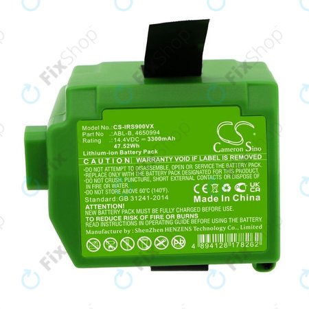 iRobot Roomba S9,S9+ - Batterie ABL-B, 4650994 Li-Ion 14.4V 3300mAh HQ