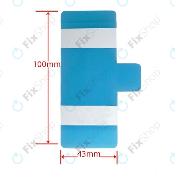 Adhésif universel pour batterie - 43 x 100 mm