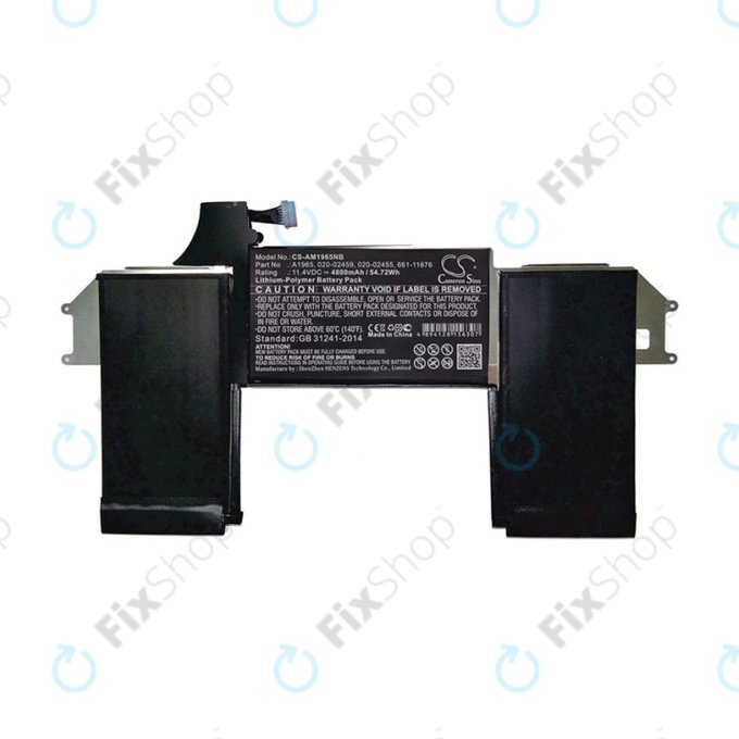 Apple MacBook Air 13" A1932 (Late 2018 - Mid 2019), A2179 (2020) - Batterie A1965 4800mAh HQ