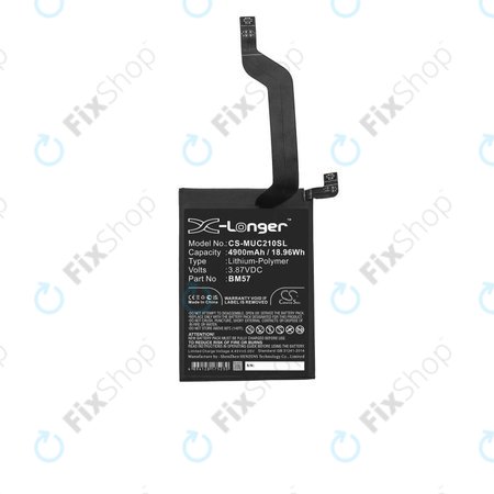 Xiaomi Redmi Note 10 Pro M2101K6G M2101K6R - Batterie BM57 4850mAh HQ