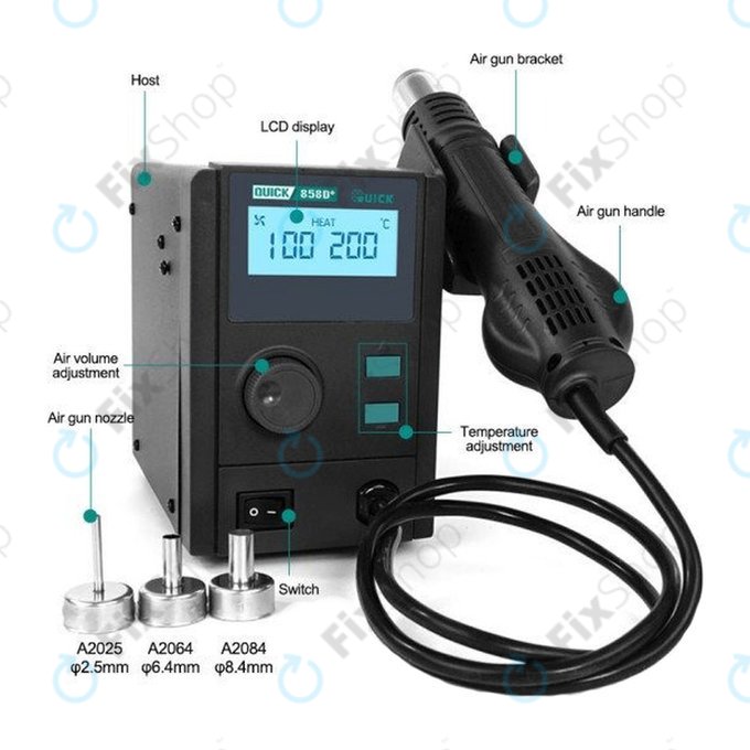 Quick 858D+ - Station de Soudage à Air Chaud