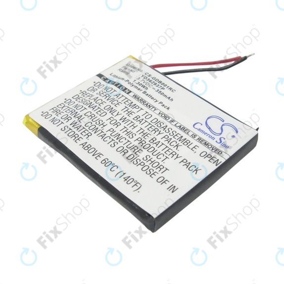 Batterie pour GoPro Wifi Remote, 350mAh, Li-Pol, 3.7V, YD362937P, HQ