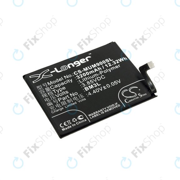 Batterie pour Xiaomi Mi 9, 3200mAh, Li-Pol, 3.85 V, BM3L, HQ