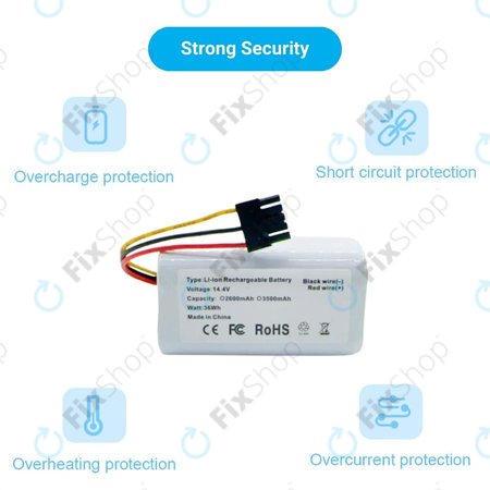 Xioami Mi Robot Vacuum Mop 2 Lite, E10 - Batterie N011-4S1P Li-Ion 14.4V 2600mAh