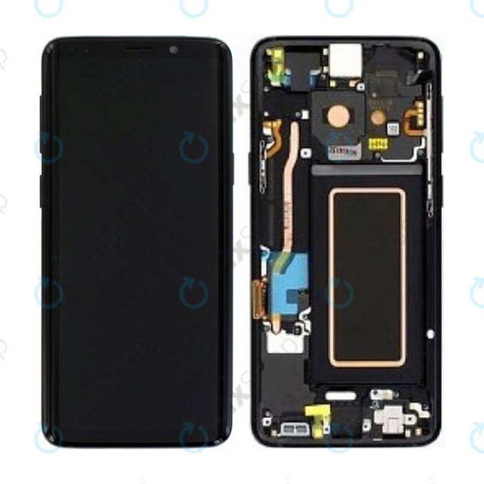 Samsung Galaxy S9 G960F - Ecran LCD + Ecran Tactile + Cadre (Noir Minuit) - GH97-21696A, GH97-21697A, GH97-21724A Genuine Service Pack