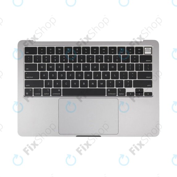 Cadre supérieur clavier pour MacBook Air 13", A3113 (2024), avec clavier US et batterie, Space Gray, 661-40227, Genuine Apple