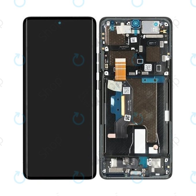 Motorola Edge 50 Ultra - Écran LCD + Écran tactile + Cadre (Forest Grey) OLED