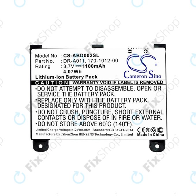 Batterie pour Amazon Kindle 2, 1100mAh, Li-Ion, 3.7V, DR-A011, HQ