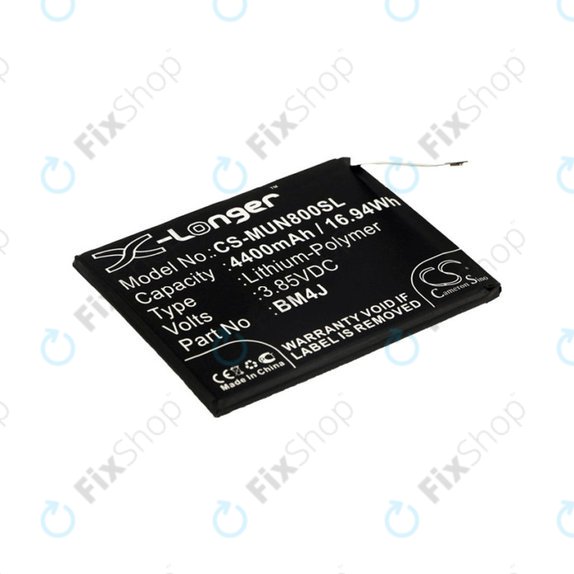 Batterie pour Xiaomi Redmi Note 8 Pro, 4400mAh, Li-Pol, 3.85 V, BM4J, HQ