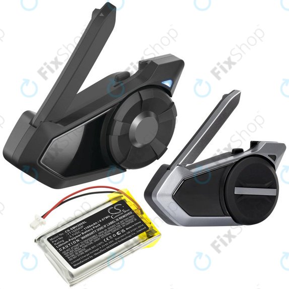 Batterie pour Sena 30K, Sena 50S, SP46, 1100mAh, Li-Pol, 3.7V, YT102540P, HQ