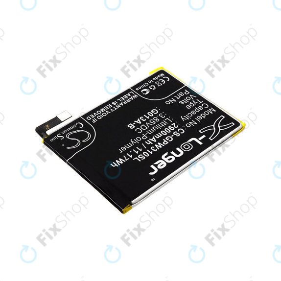 Batterie pour Google Pixel 3, 2900mAh, Li-Pol, 3.85 V, G013A-B, HQ