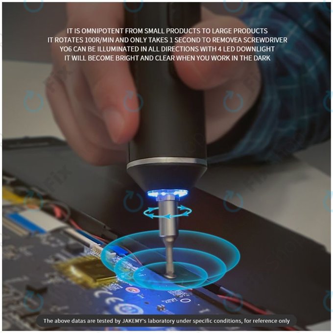 Jakemy JM-Y06 - Tournevis électrique intelligent de précision 16en1