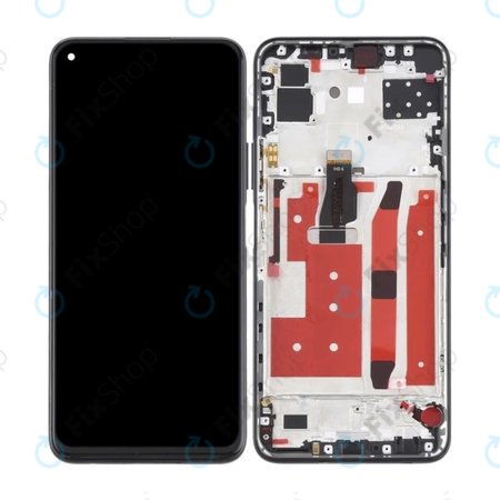 Huawei P40 Lite 5G - Écran LCD + Écran tactile + Cadre (Noir) OLED