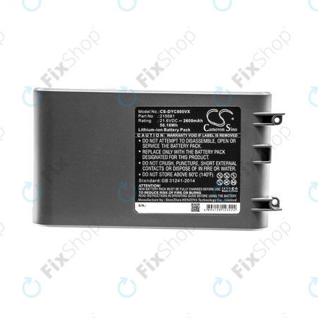 Dyson V8 - Batterie 215681, PM8-US-HFB1497A Li-Ion 21.6V 2600mAh HQ