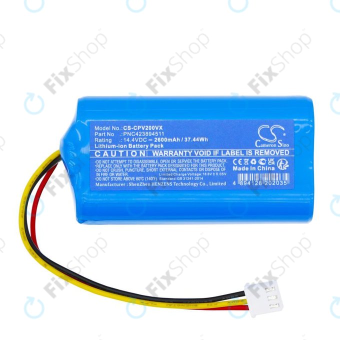 Batterie pour ETA Nico 2219, 2600mAh, Li-Ion, 14.4V, PNC423894511, HQ
