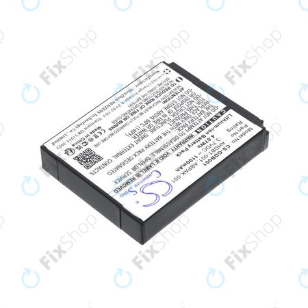 Batterie pour GoPro HD Hero, Hero2, 1100mAh, Li-Ion, 3.7V, AHDBT-001, HQ