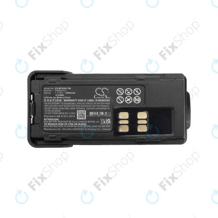 Batterie pour Motorola DP2000, Motorola DP2400, 2600mAh, Li-Ion, 7.4V, PMNN4415, HQ