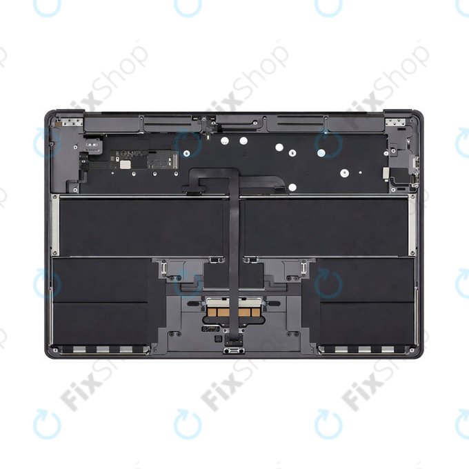 Cadre supérieur clavier pour MacBook Air 15", A3114 (2023), avec clavier US et batterie, Space Gray, 661-34895, Genuine Apple