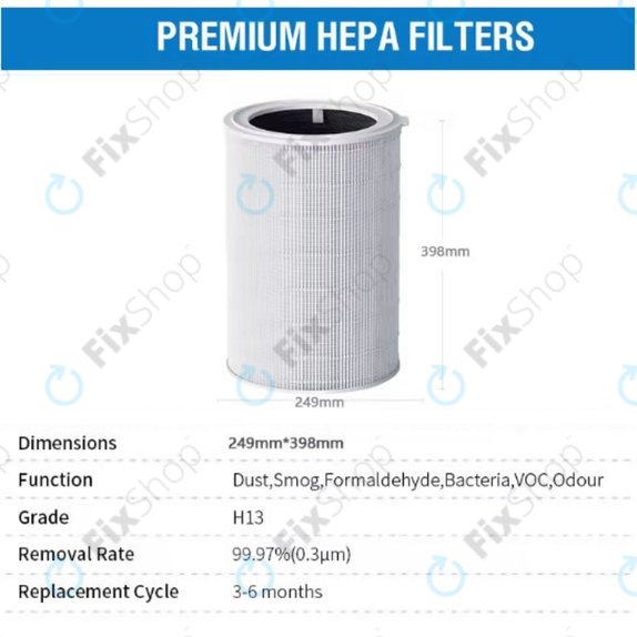 Xiaomi Mi Air Purifier Elite Y-600 - Filtre HEPA (Charbon actif)