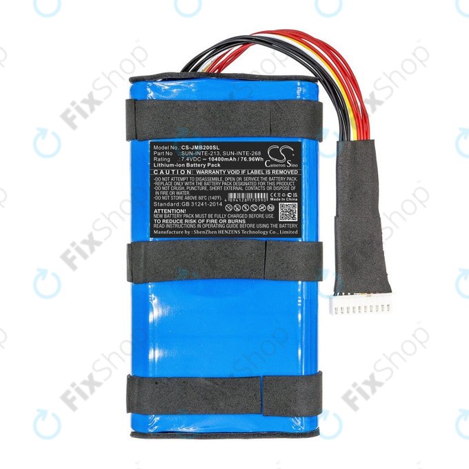 Batterie pour JBL Boombox 2, 10400mAh, Li-Ion, 7.4V, SUN-INTE-213, HQ