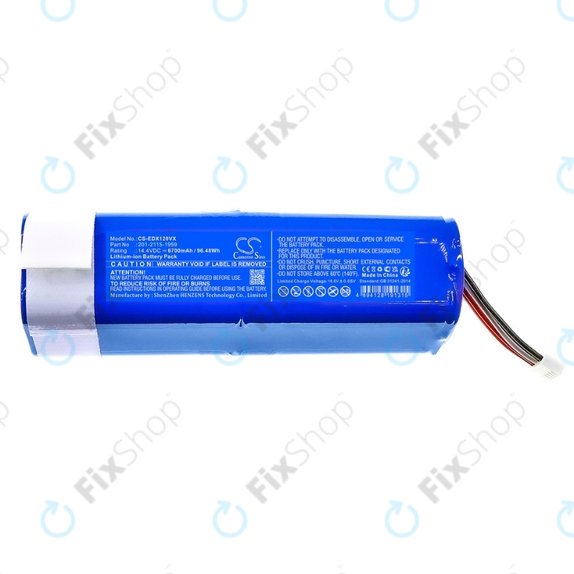 Ecovacs Deebot X-series, T-series, N-series - Batterie 201-2115-1959 Li-Ion 14.4V 6700mAh HQ