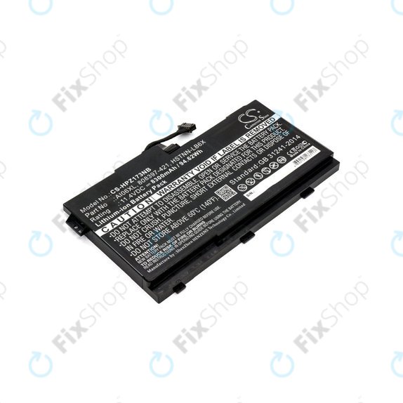 Batterie pour HP Zbook 17 G3, 8300mAh, Li-Ion, 11.4V, AI06XL, HQ