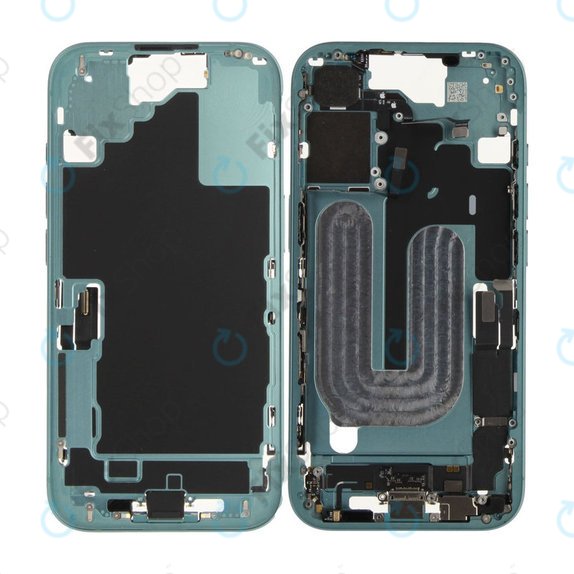 Cadre central avec batterie pour iPhone 16 | Green | ZD076-00683 | Genuine Apple