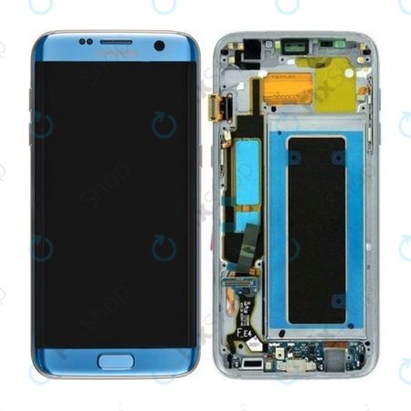 Samsung Galaxy S7 Edge G935F - Ecran LCD + Ecran Tactile + Cadre (Bleu Corail) - GH97-18533G, GH97-18594G, GH97-18767G Genuine Service Pack