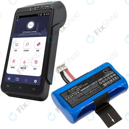 Batterie pour Ingenico Apos A8, 2600mAh, Li-Ion, 7.4V, LD18650D, HQ