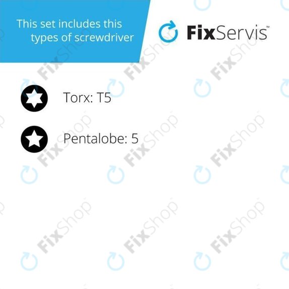 Tournevis simples - Pentalobe PL4 + Torx T5 (MacBook)