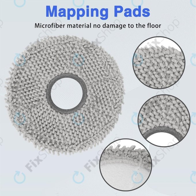 Chiffon de vadrouille, 2 pièces pour Ecovacs Deebot T50 Omni, T50 Pro Omni, T50 Max, T50 Max Pro Omni, T30c, T30c Omni, X5 Omni, X5 Pro Omni